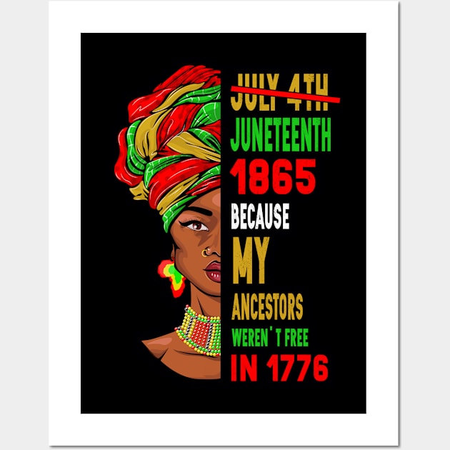 July 4th Juneteenth 1865 Wall Art by magazin